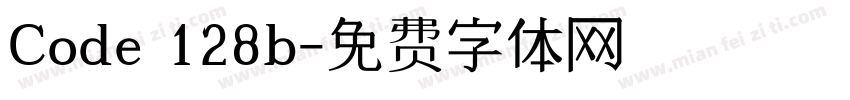 Code 128b字体转换